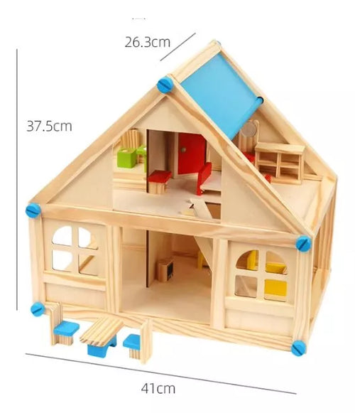 Casita de muñecas con muebles image 1