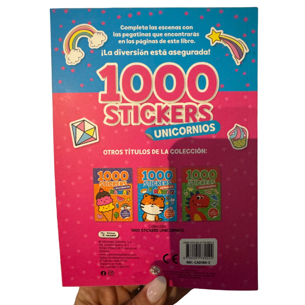 Libro 1000 Stickers Unicornios image 1