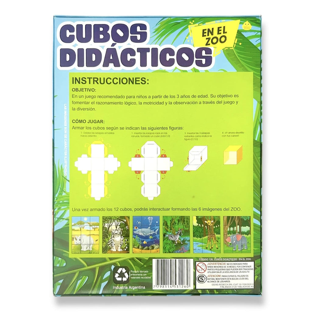 PUZZLE CUBOS DIDÁCTICOS EN EL ZOO image 2