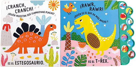 LIBRO CON SONIDOS Y TEXTURAS "AL RITMO DE LOS DINOS" image 1