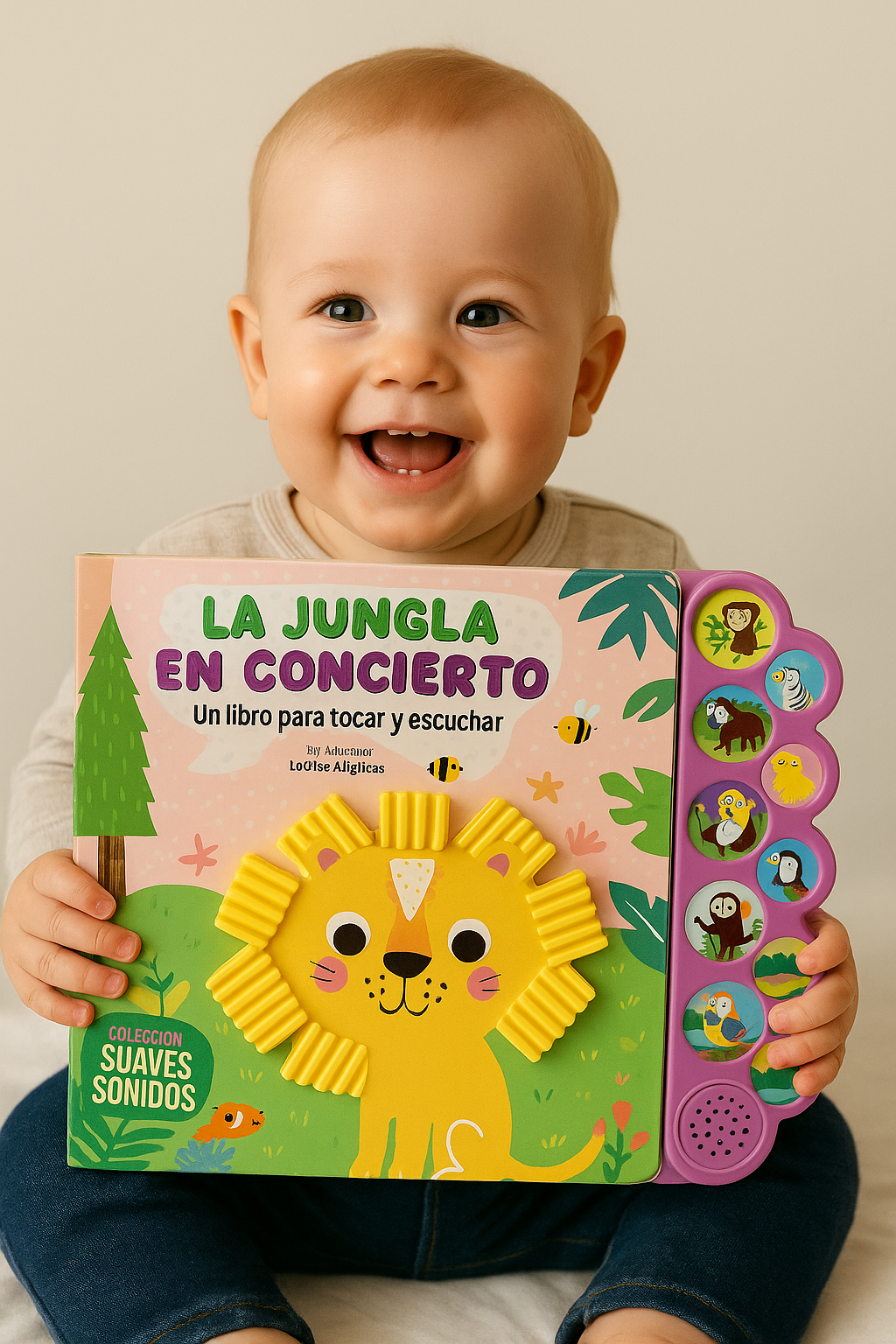 LIBRO CON SONIDOS Y TEXTURAS "LA JUNGLA EN CONCIERTO" image 1