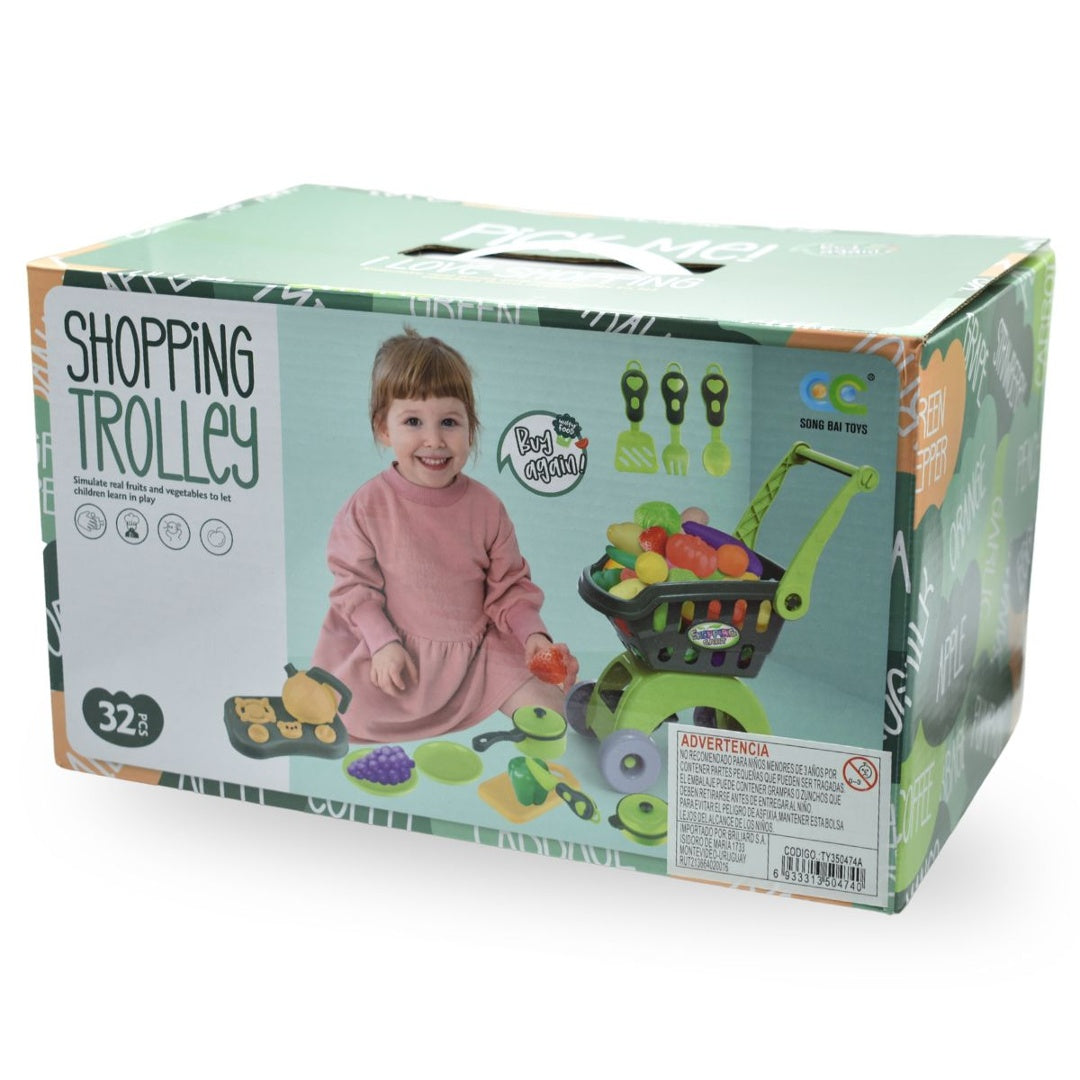 Carrito de Supermercado con Frutas y Verduras image 2