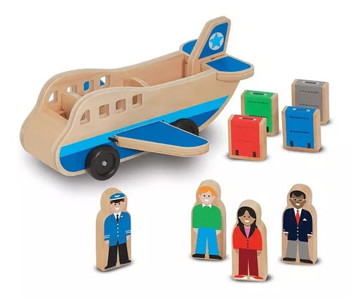 Avion de madera con pasajeros image 0