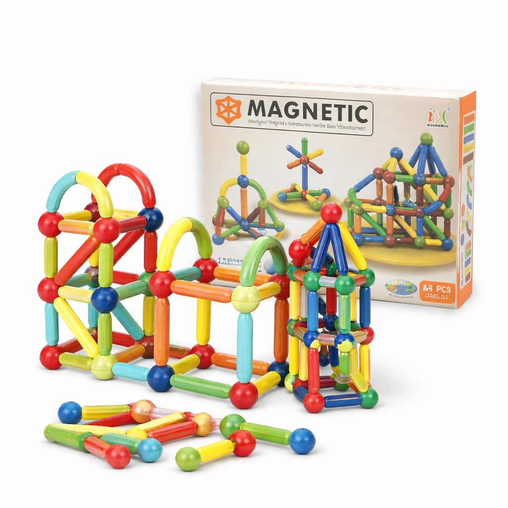 Juego Magnético de construcción 64 piezas image 0