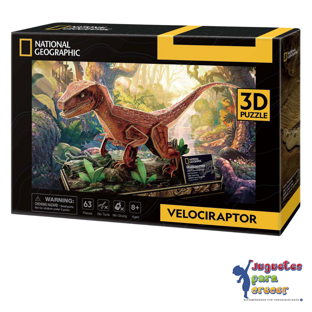 Puzzle 3D Velociraptor – National Geographic image 1