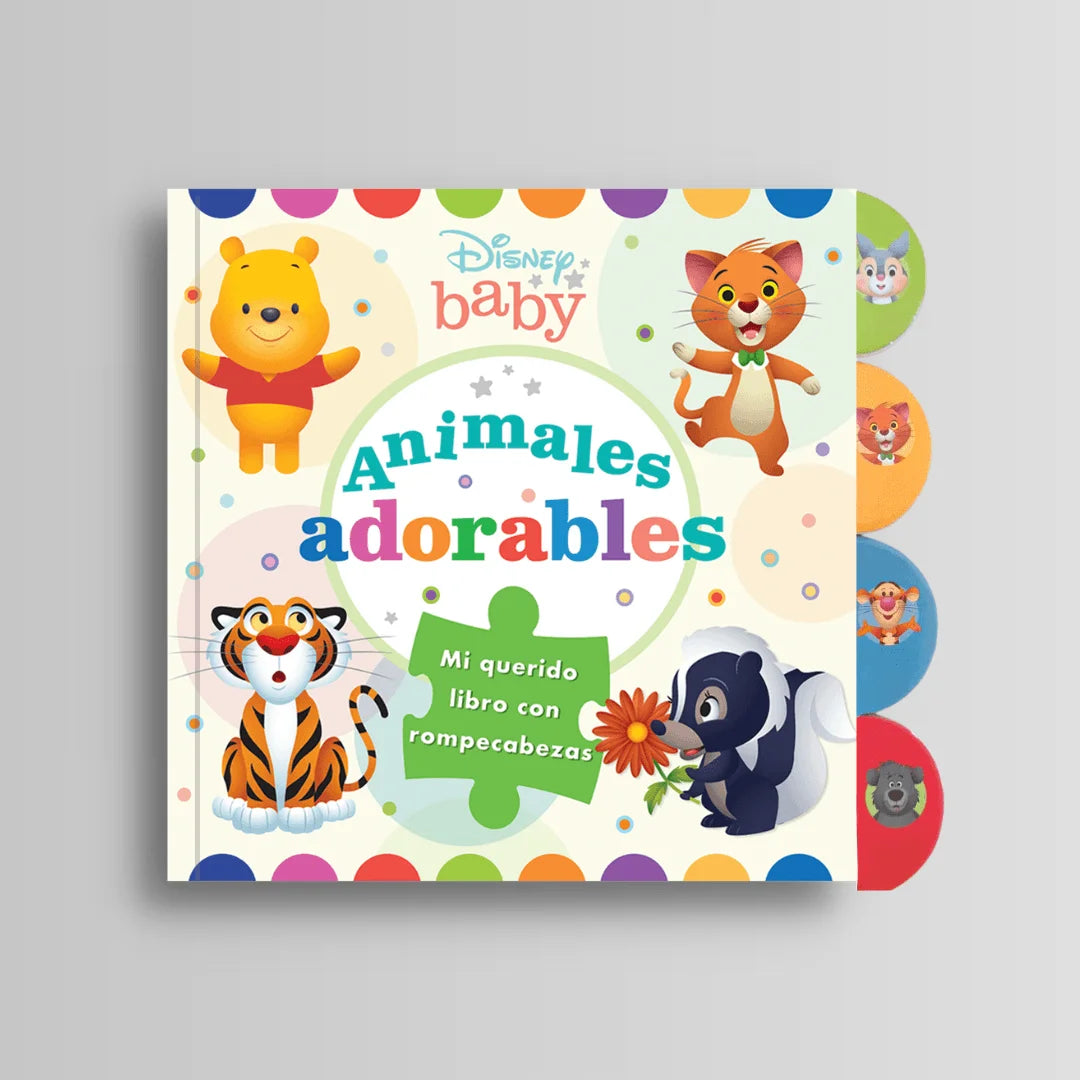 Libro Disney Baby – Animales Adorables (Libro con rompecabezas) image 0