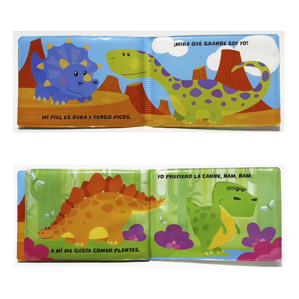 Libro para bañera de Dinosaurios + títere de tela image 2