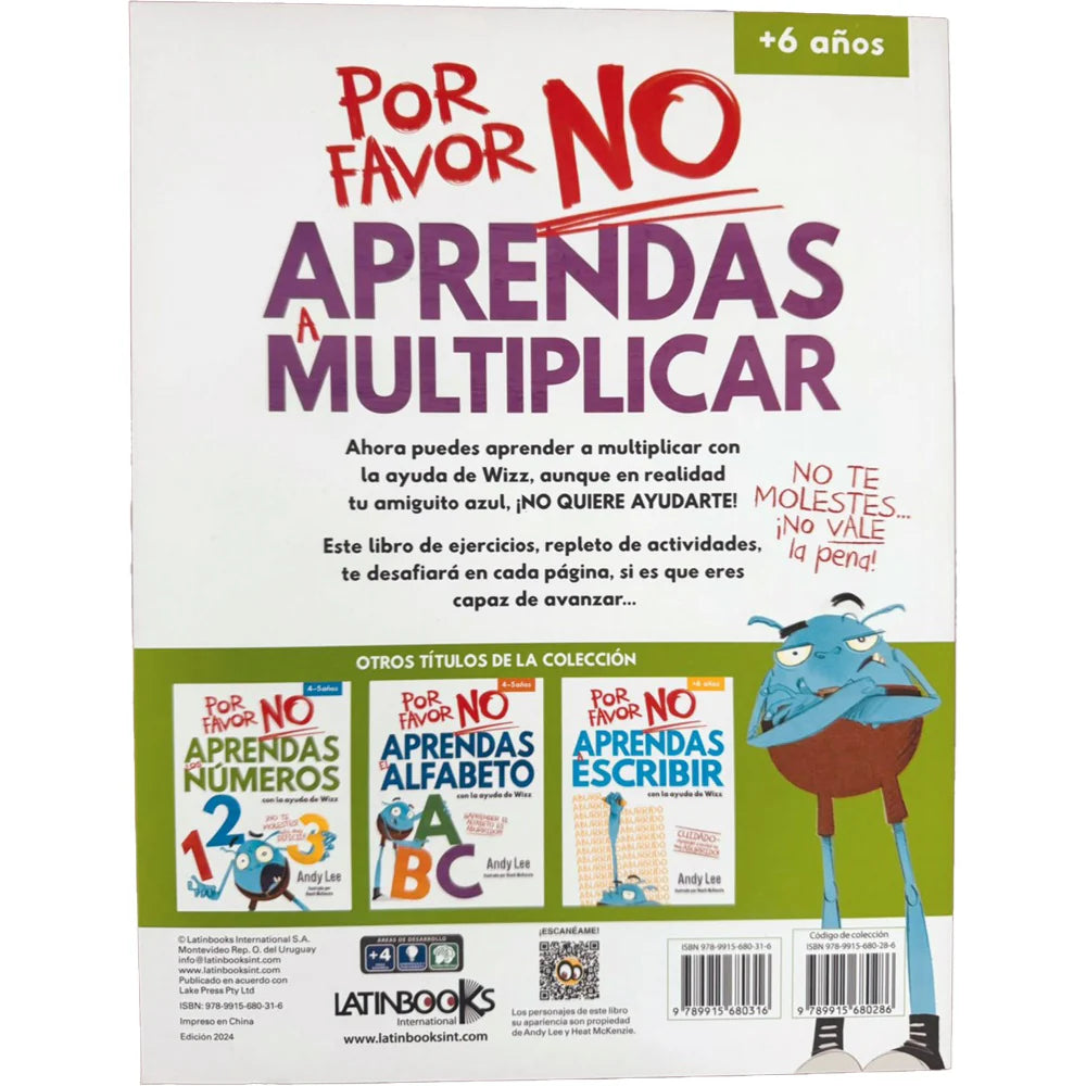 Libro Por Favor No Aprendas - A Multiplicar image 1