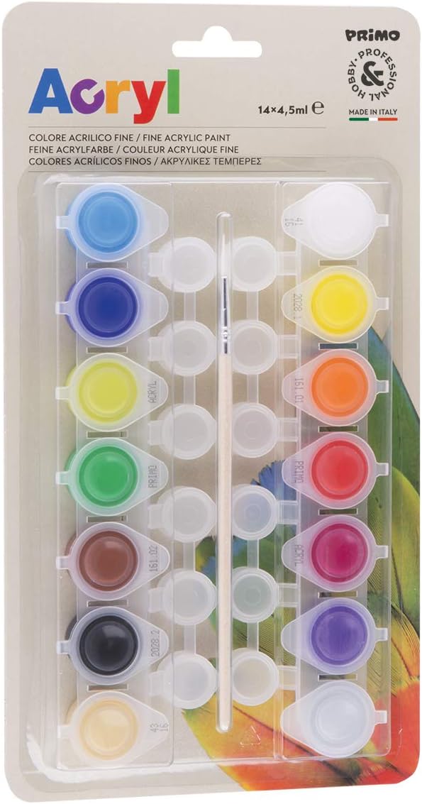 Pintura Acrilica Primo X 14 Colores De 4.5 Ml image 1