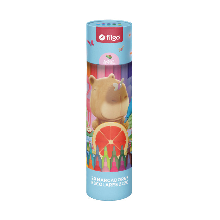 Marcadores Escolares Filgo Tubo - Capibara x 20 image 0