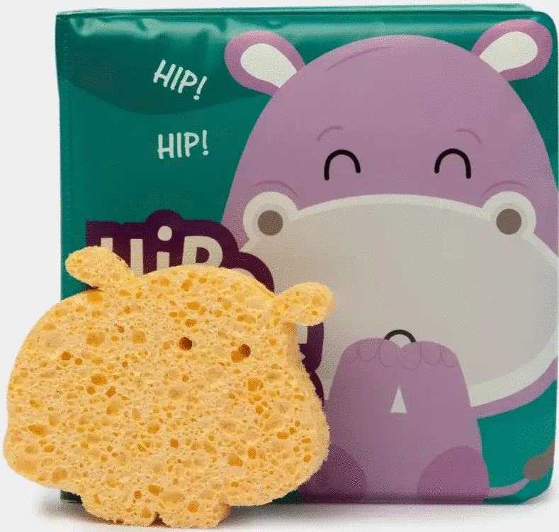 Libro de baño: "Hipo tiene hipo" + Esponja image 0