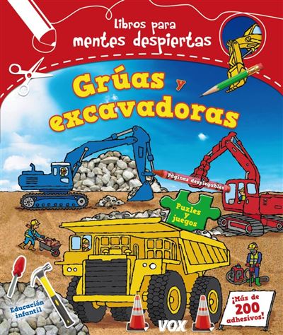 Libro para Mentes Despiertas - Grúas y Excavadoras image 1