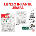 LIENZO INFANTIL JIRAFA (20x25 cm) image 0
