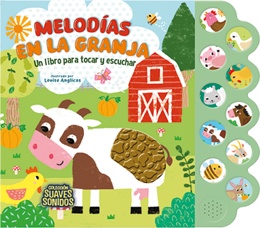 LIBRO CON SONIDOS Y TEXTURAS "MELODÍAS EN LA GRANJA" image 0