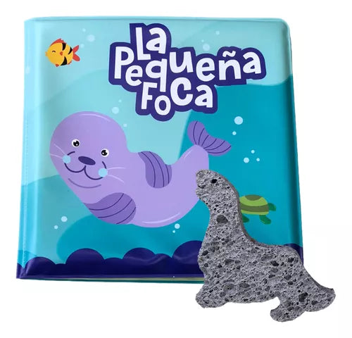 LIBRO DE BAÑO LA PEQUEÑA FOCA + ESPONJA image 0