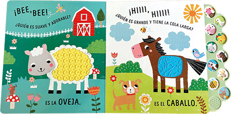 LIBRO CON SONIDOS Y TEXTURAS "MELODÍAS EN LA GRANJA" image 1