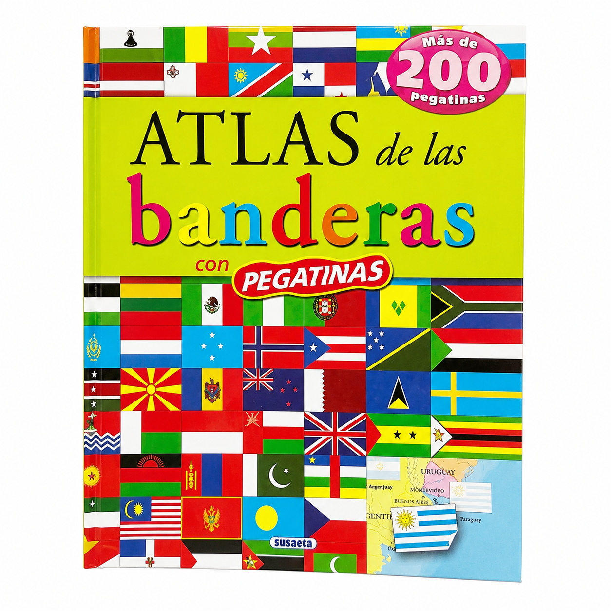 Atlas de las Banderas con 200 Stickers
