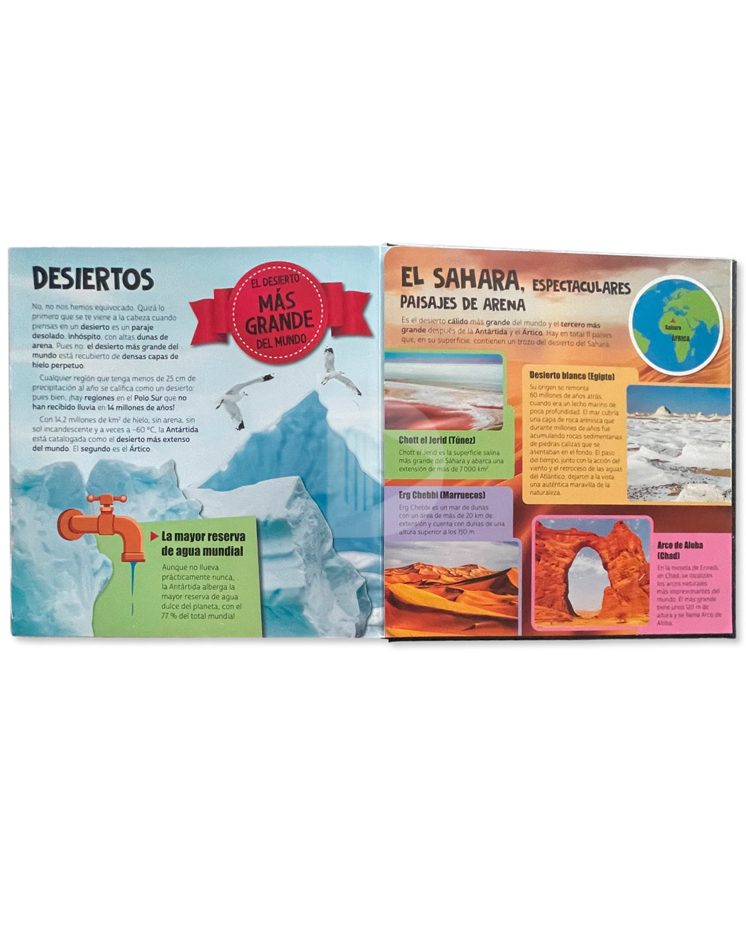 Libro Mundo Asombroso con flaps gigantes
