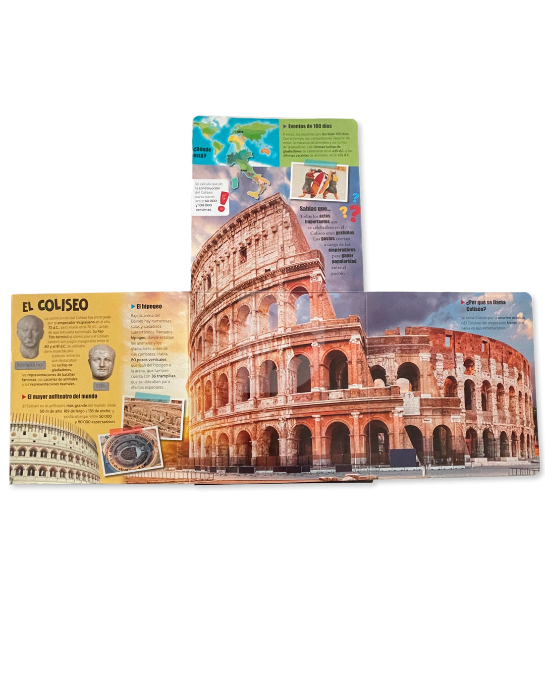 Libro Mundo Asombroso con flaps gigantes