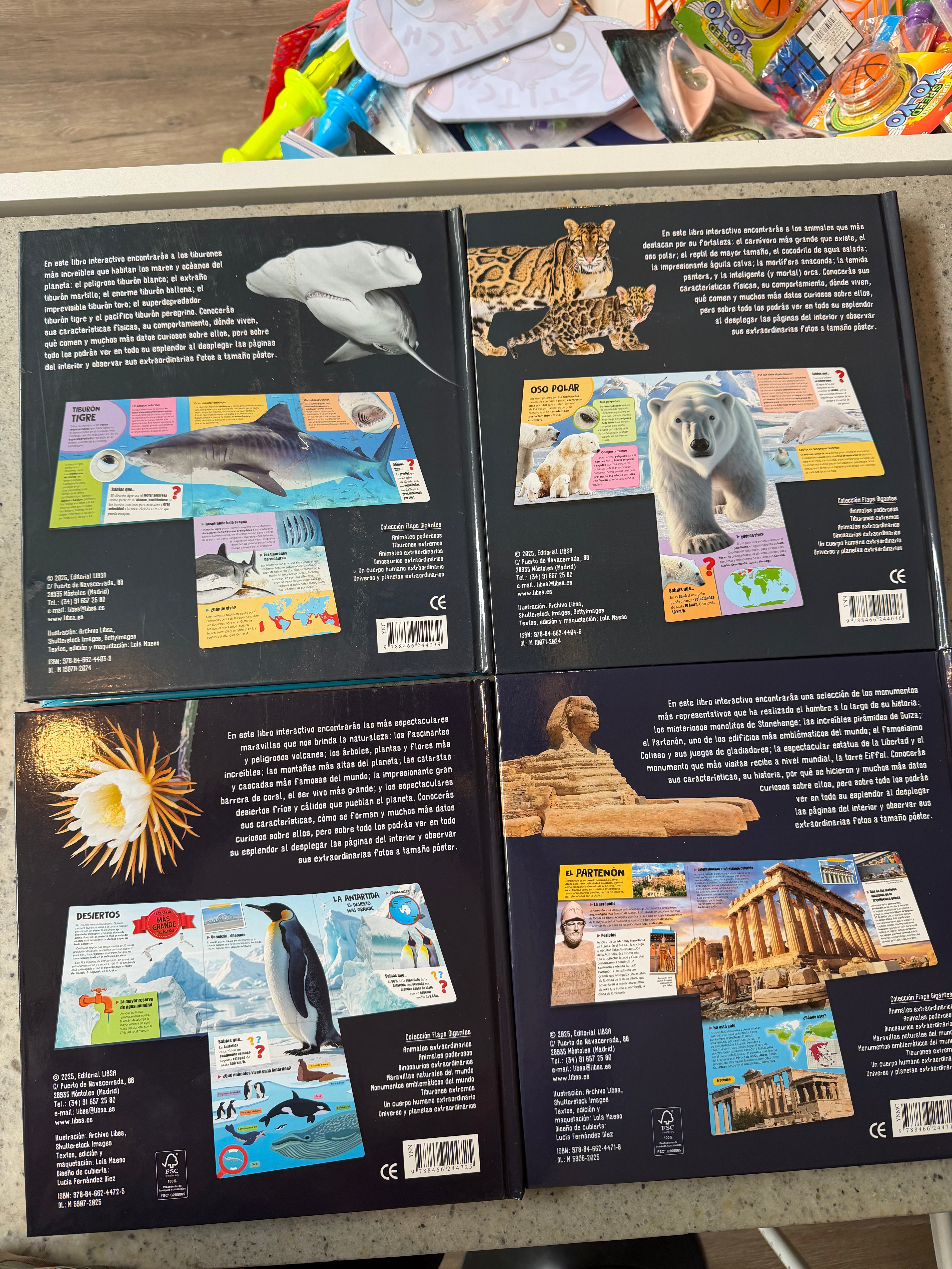 Libro Mundo Asombroso con flaps gigantes