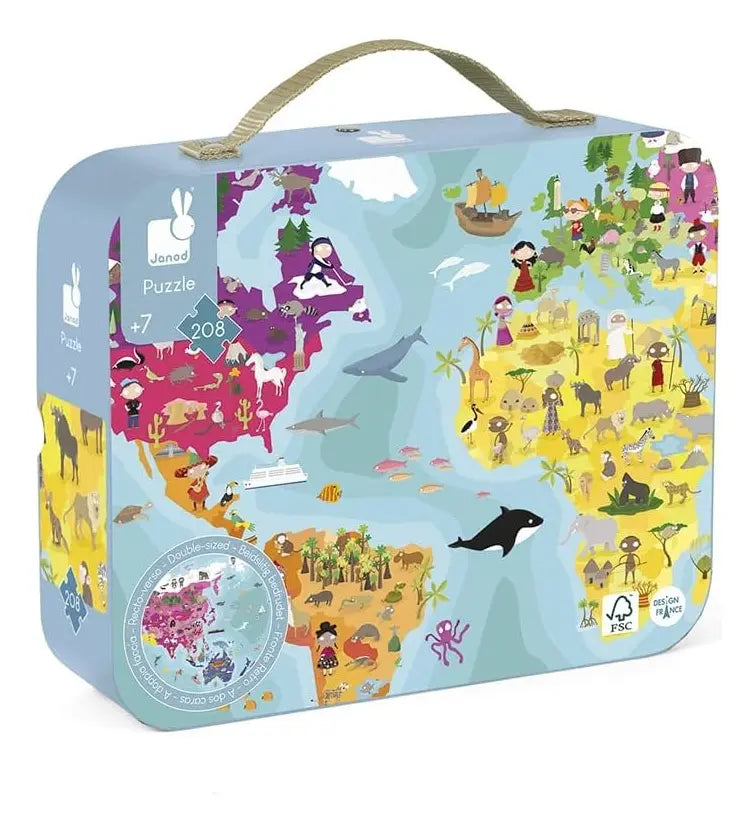 Puzzle Reversible Planeta – 208 piezas 🌎🧩