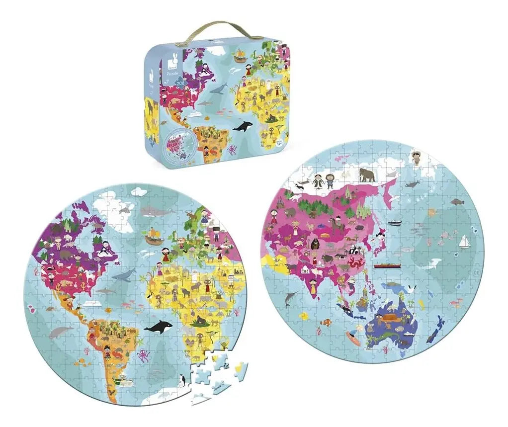Puzzle Reversible Planeta – 208 piezas 🌎🧩