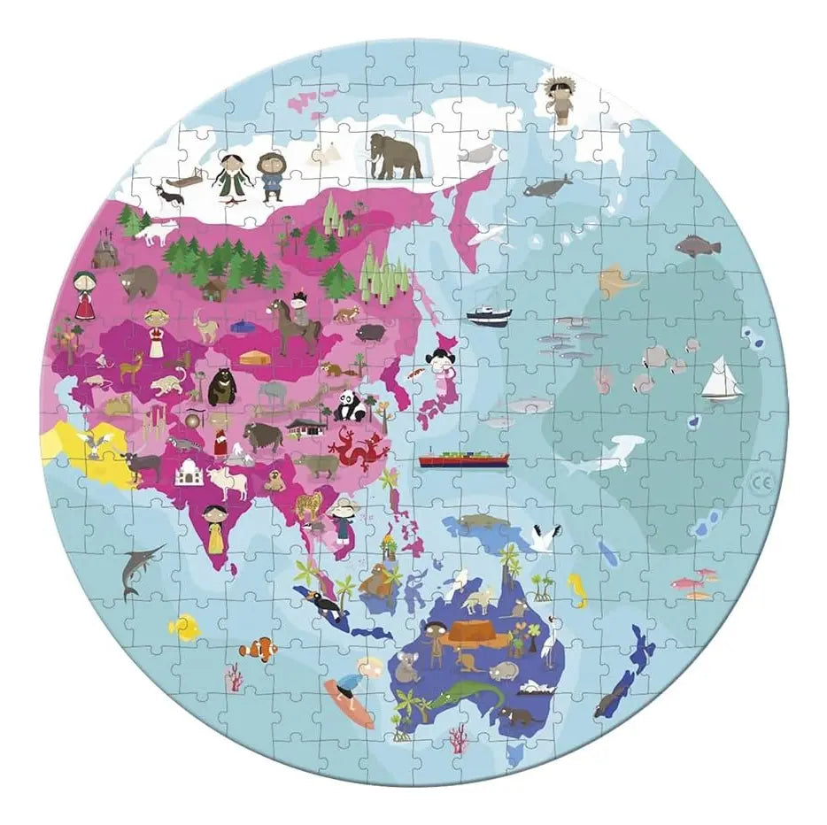 Puzzle Reversible Planeta – 208 piezas 🌎🧩