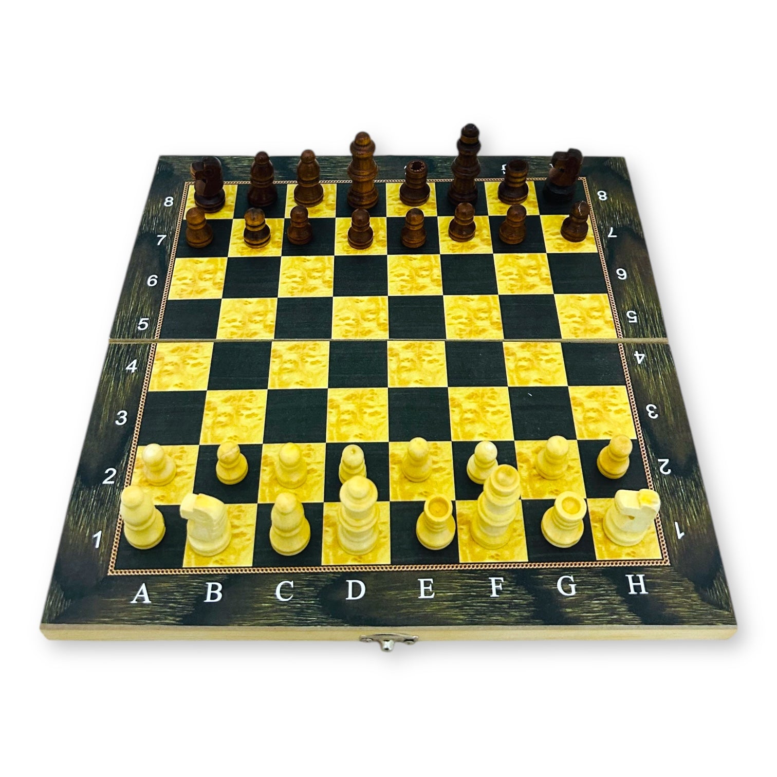 Juego de Mesa 3 en 1 – Ajedrez, Damas y Backgammon