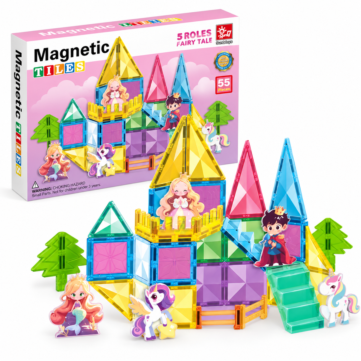 Set Magnético Castillo de Princesas – 55 piezas