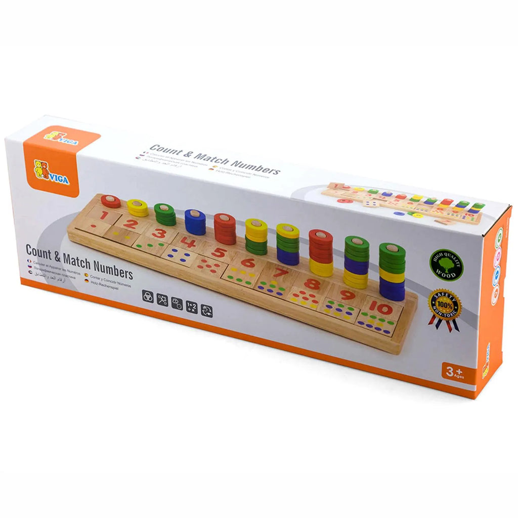 Juego de Madera Números y Cantidades – Contá y Asociá