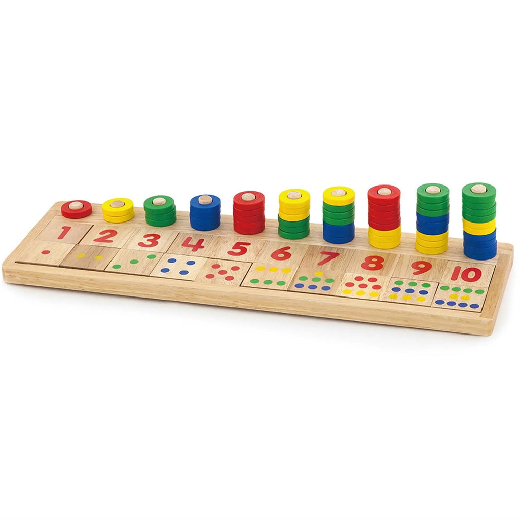 Juego de Madera Números y Cantidades – Contá y Asociá