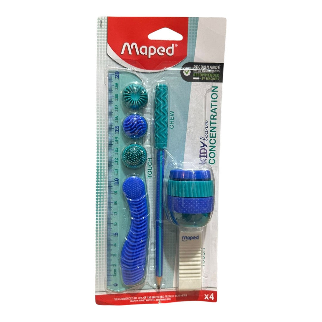 SET ESCOLAR KIDY LEARN CONCENTRACIÓN 4 PIEZAS MAPED