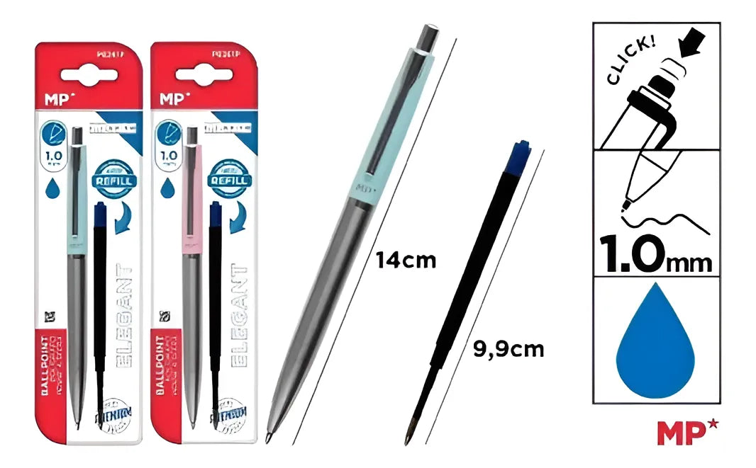 Lapicera Metálica Premium + Repuesto