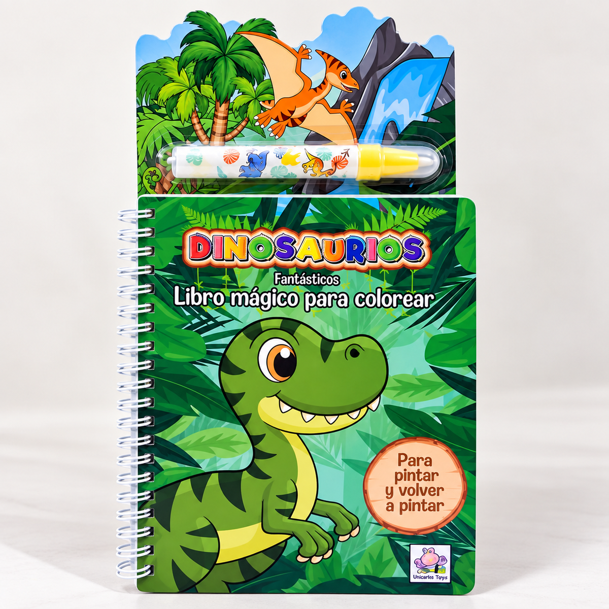 Pack x2 Libros Mágicos para Colorear Dinosaurios