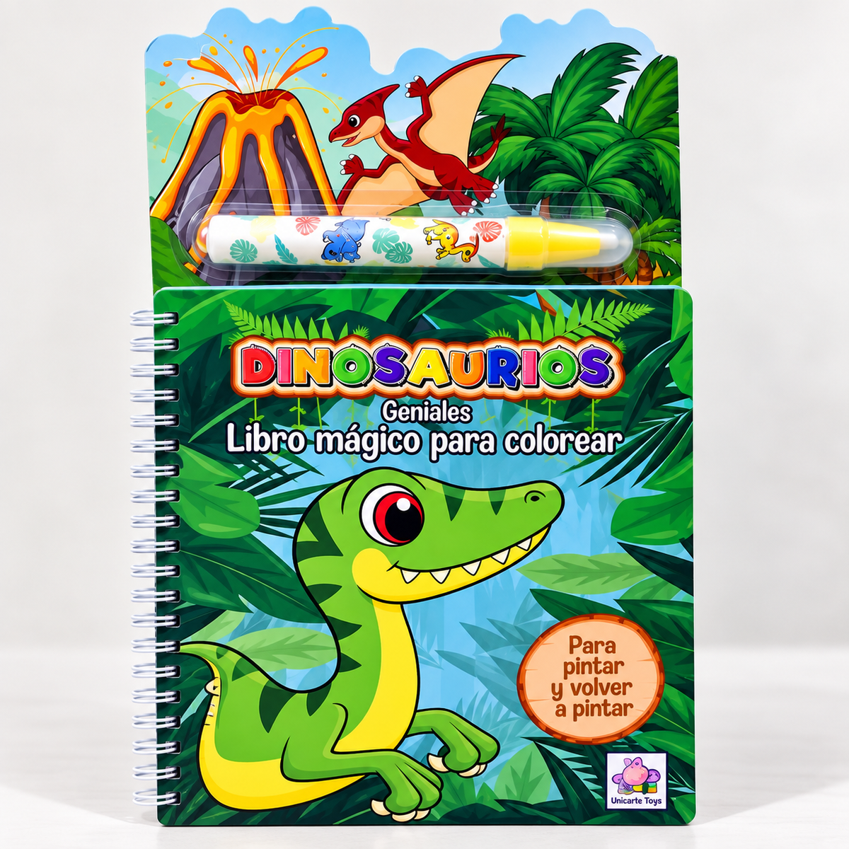Pack x2 Libros Mágicos para Colorear Dinosaurios