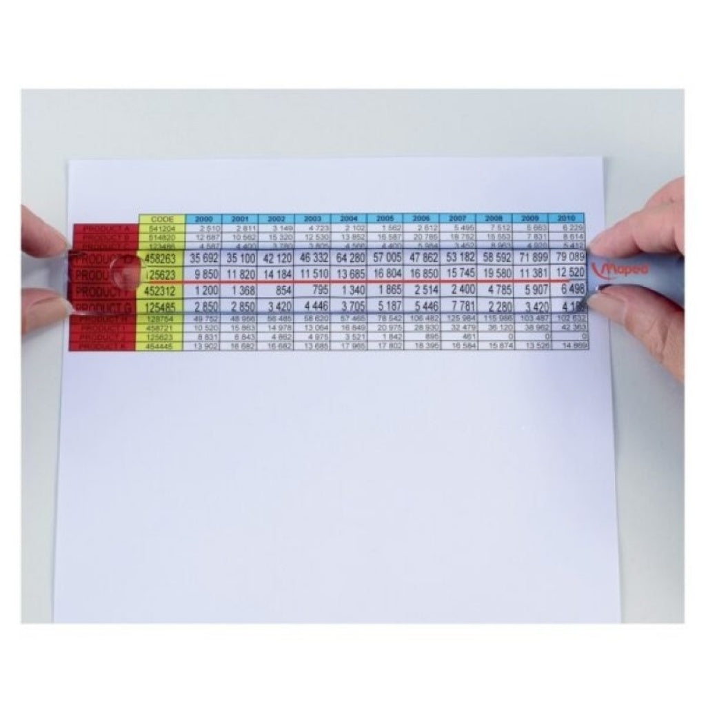 Regla de lectura con lupa Maped Kidy Learn – 25 cm
