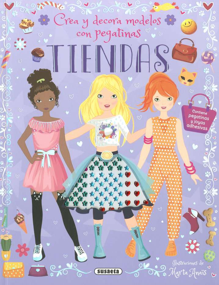 Libro Crea y Decora con Stickers – Ballet o Tiendas