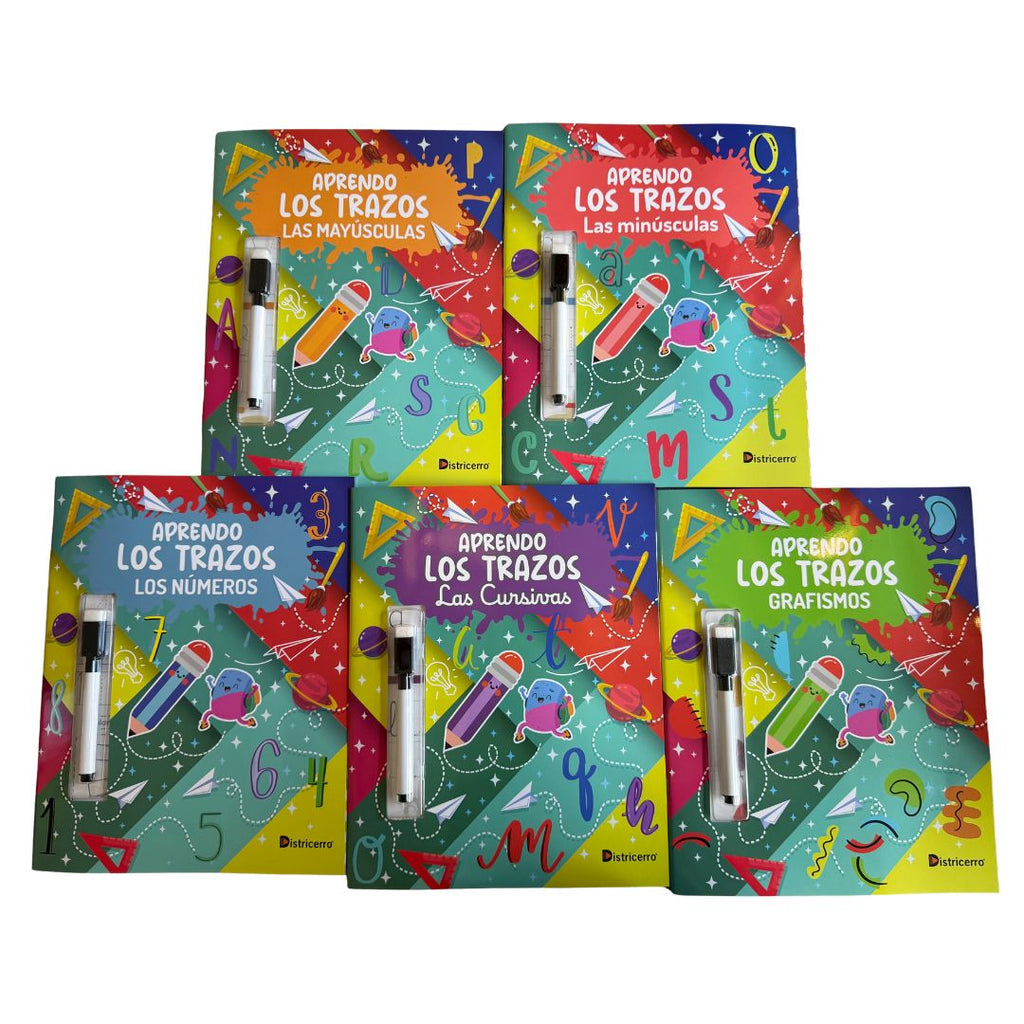 Colección “Los Trazos” Tipo Pizarrón – Pack de 5 libros image 0