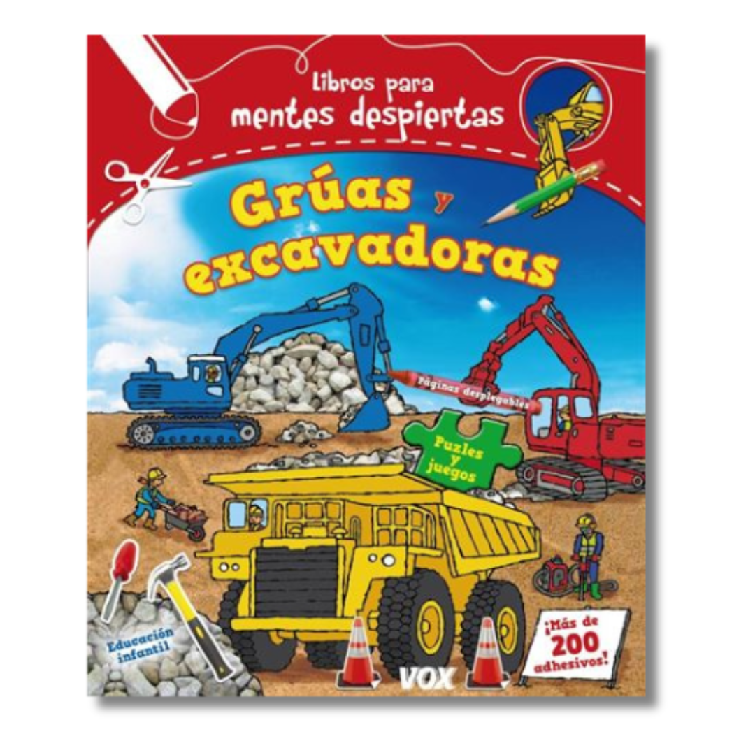 Libro para Mentes Despiertas - Grúas y Excavadoras image 0