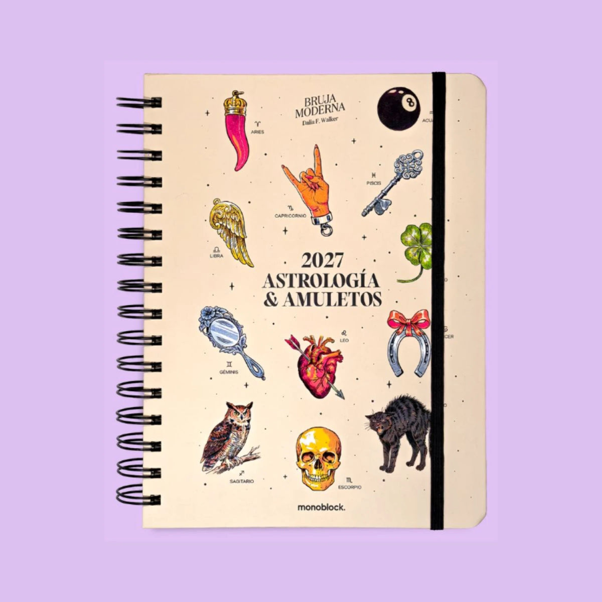 AGENDA 2027 BRUJA MODERNA – ASTROLOGÍA & AMULETOS | 4 DISEÑOS
