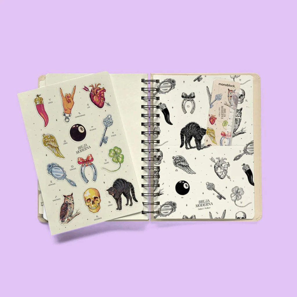 AGENDA 2027 BRUJA MODERNA – ASTROLOGÍA & AMULETOS | 4 DISEÑOS