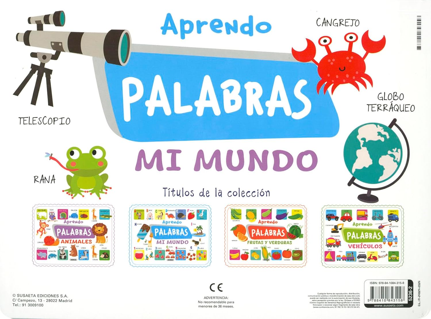 Libro Aprendo palabras. Mi mundo