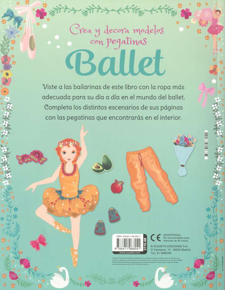 Libro Crea y Decora con Stickers – Ballet o Tiendas