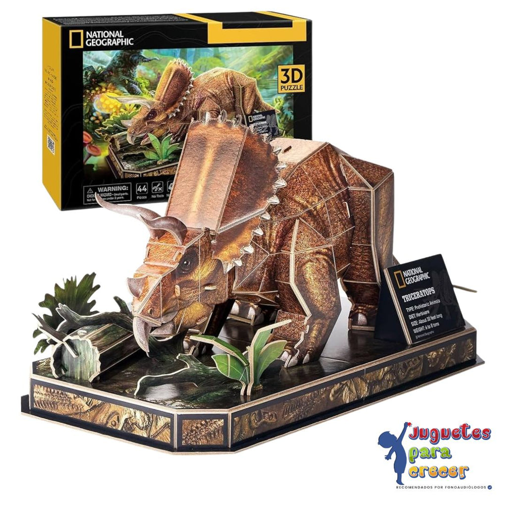 Puzzle 3D Triceratops – National Geographic image 0