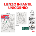 LIENZO INFANTIL UNICORNIO (20x25 cm) image 0