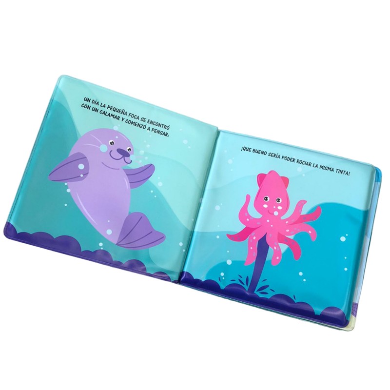 LIBRO DE BAÑO LA PEQUEÑA FOCA + ESPONJA image 1