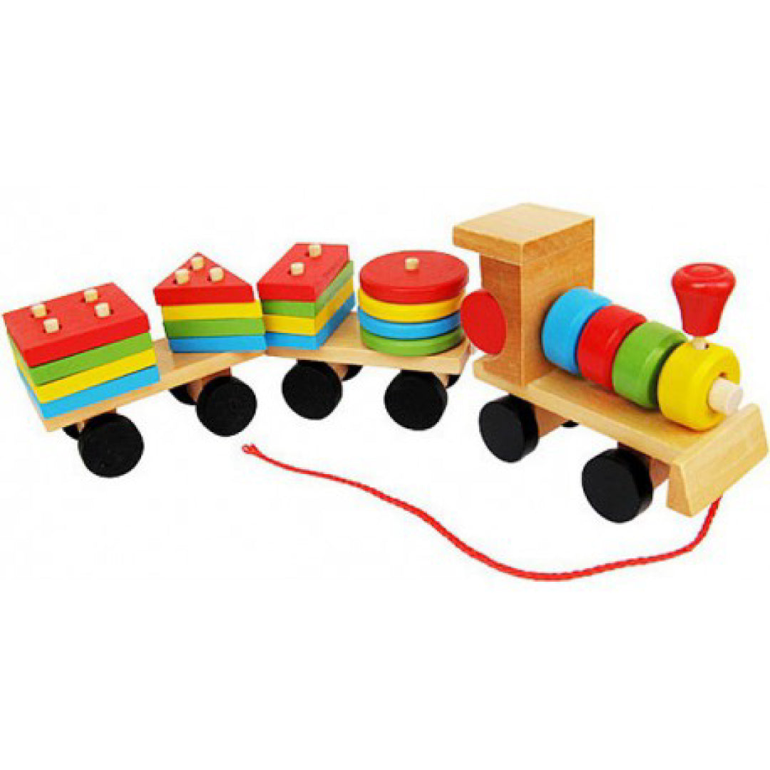 Tren madera Con formas image 0