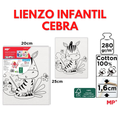 LIENZO INFANTIL CEBRA (20x25 cm) image 0