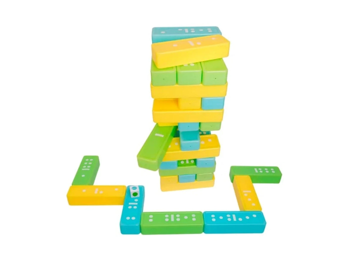 JUEGO 2 EN 1: JENGA + DOMINÓ XXL