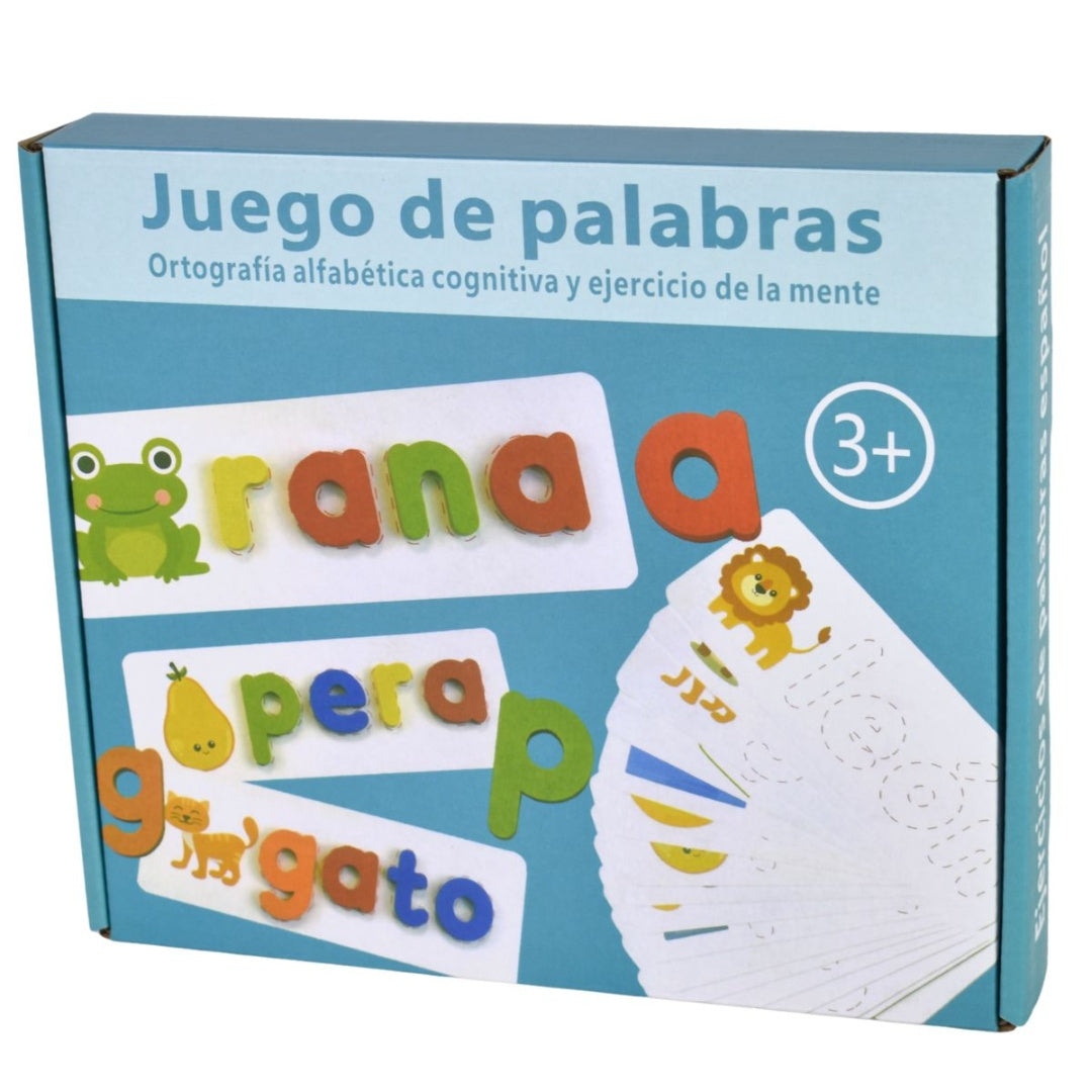 Juego de Palabras de Madera (minúsculas)